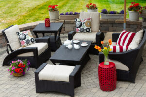 Cozy Patio Furniture on Luxury Outdoor Patio
